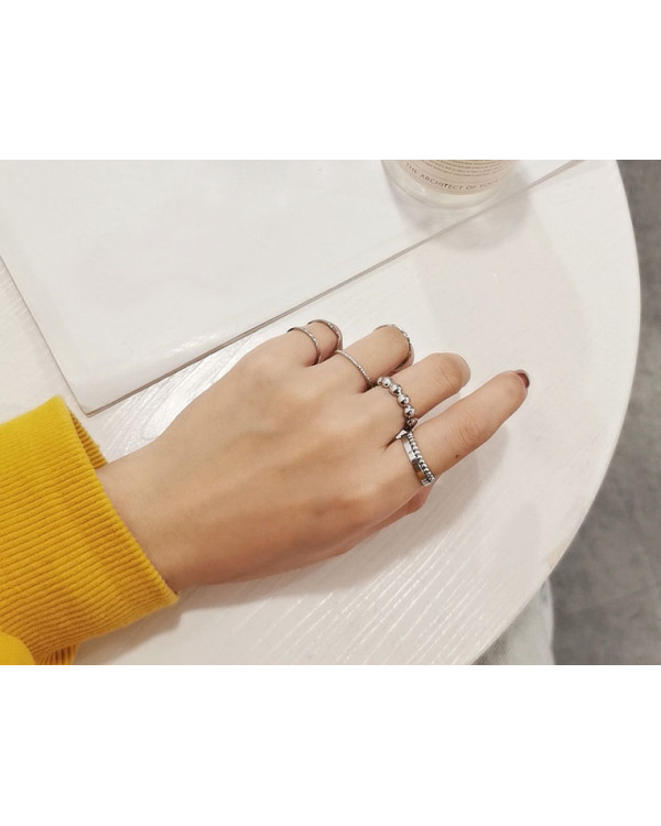 Набір кілець 7 шт Silver fashion