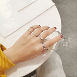 Набір кілець 7 шт Silver fashion-foto6