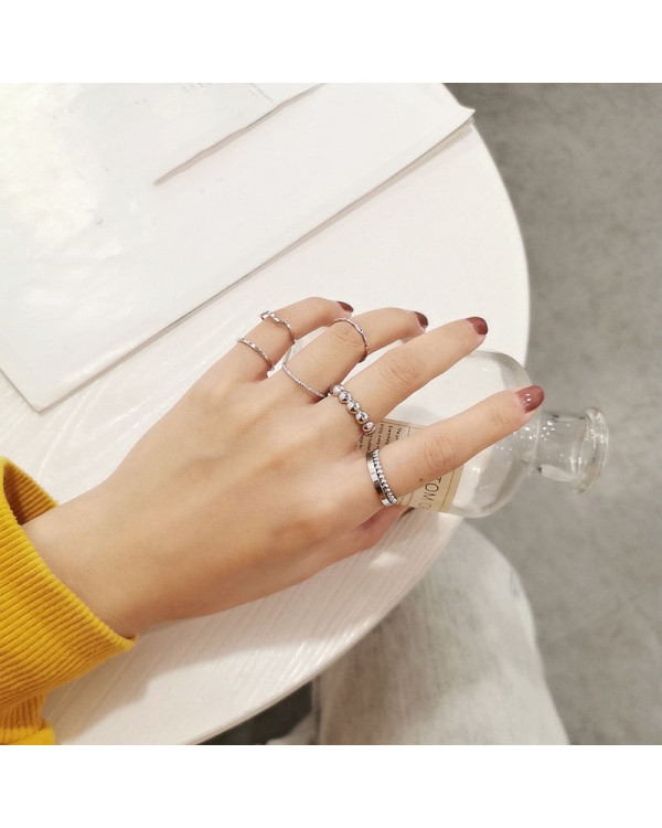 Набір кілець 7 шт Silver fashion