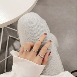 Набір кілець 7 шт Silver fashion