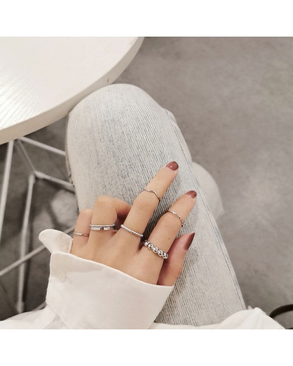 Набір кілець 7 шт Silver fashion