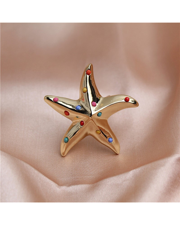Коктейльне кільце з камінням Sea Star