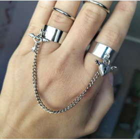 Сет колец с цепочкой и подвесками-foto6