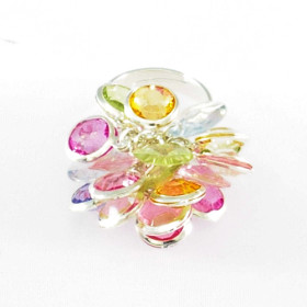 Коктейльное кольцо "Drop" безразмерное-foto3