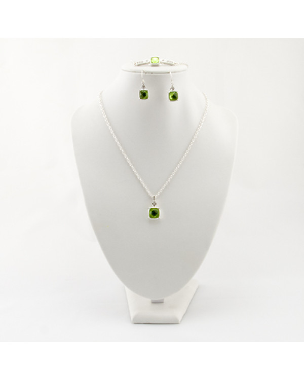 Набор украшений "Марево", green