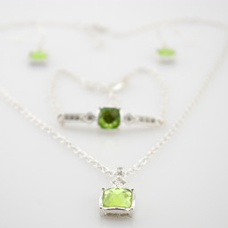 Набор украшений "Марево", green