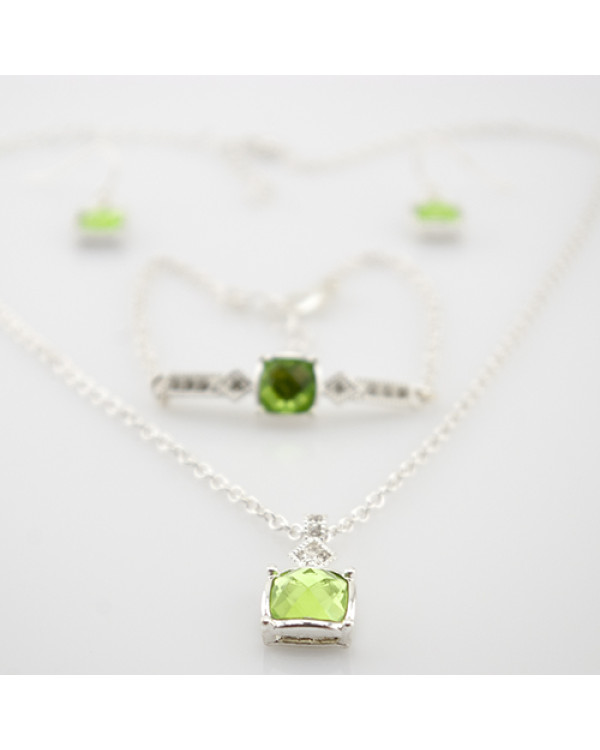 Набор украшений "Марево", green