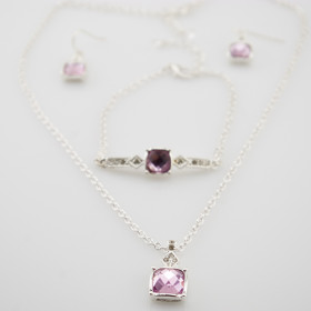 Набор украшений "Марево", pink