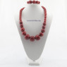 Набор бусы и браслет "Red Set"