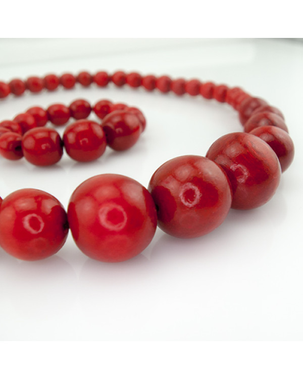 Набор бусы и браслет "Red Set"