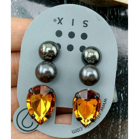 Набор сережек "Six-6"