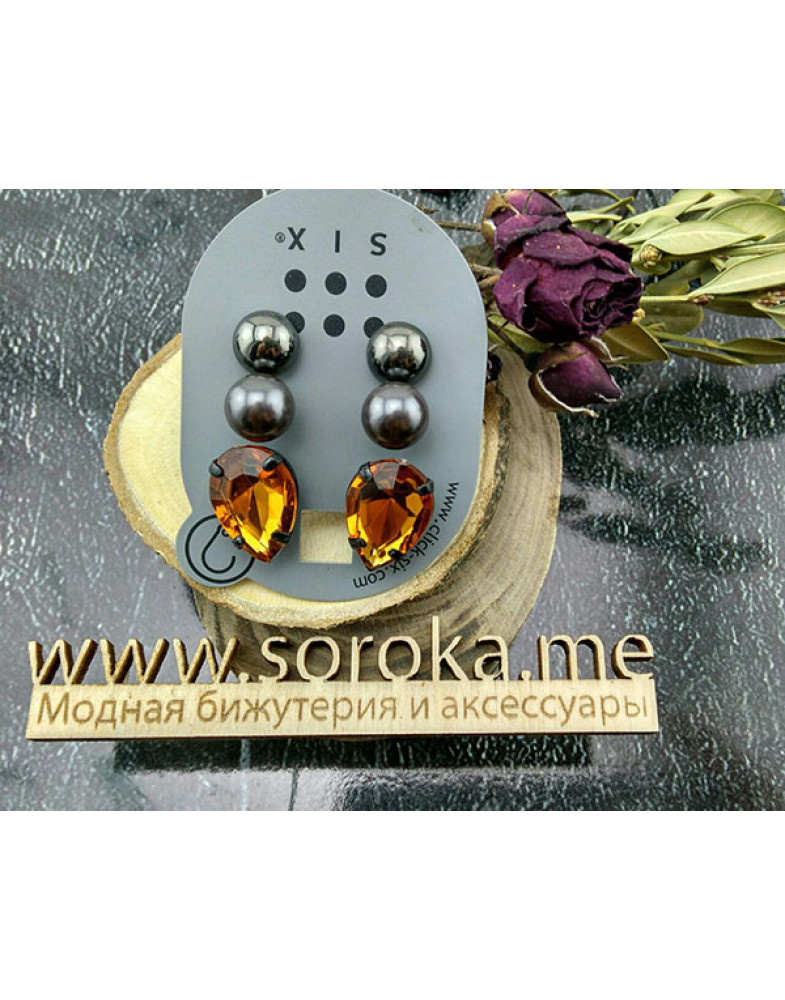 Набор сережек "Six-6"-foto3